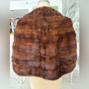 Mink fur stole wrap